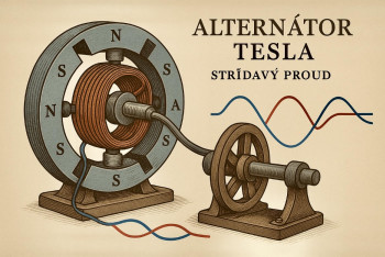 Střídavý proud a Teslův alternátor. Jak se elektřina vydala na dálku